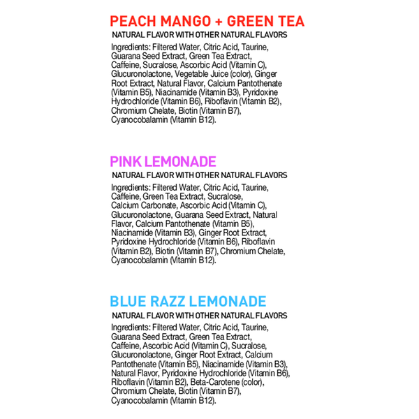Celsius Fizz Free Energy Drink Variety Pack